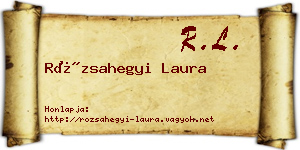 Rózsahegyi Laura névjegykártya