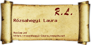 Rózsahegyi Laura névjegykártya