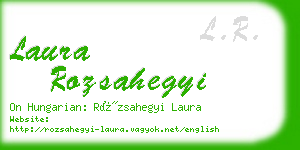 laura rozsahegyi business card