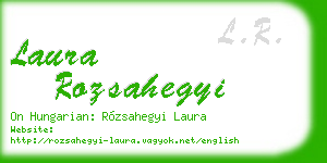 laura rozsahegyi business card